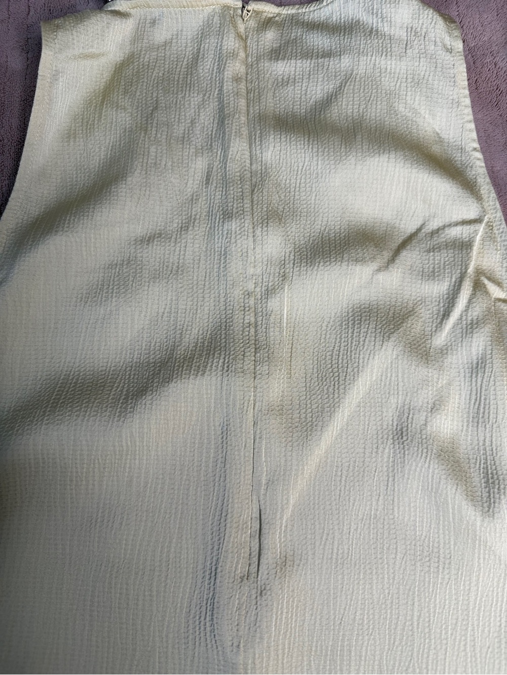 Calvin Klein Light Cream Textured Tank Top - Picture 2 of 5